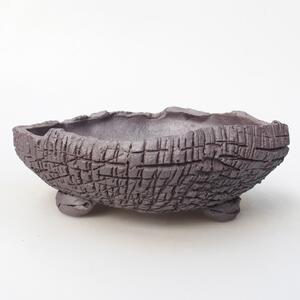 E-bonsai Keramická bonsai miska 17 x 16 x 6 cm kovová
