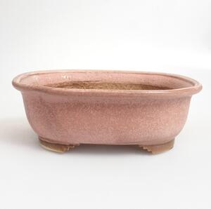 E-bonsai Keramická bonsai miska 20,5 x 17 x 6,5 cm růžová