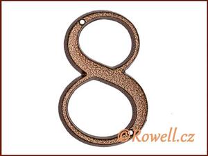 C3. Číslice 120mm komaxit bronz '8'