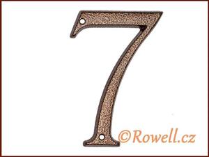 C3. Číslice 120mm komaxit bronz '7'