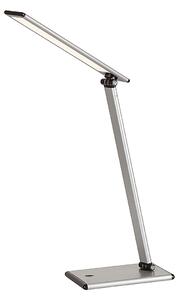 RABALUX Kancelářská LED stolní stmívatelná lampa BROOKE, 7W, teplá bílá, stříbrná 004182