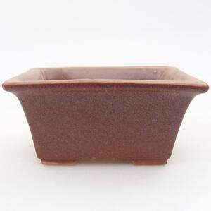 E-bonsai Keramická bonsai miska 8 x 6 x 4 cm vínová