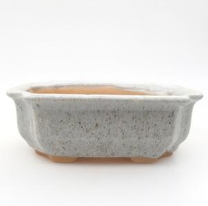 E-bonsai Keramická bonsai miska 11,5 x 8,5 x 4 cm béžová