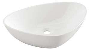 Invena Trigono, asymetrické umyvadlo na desku 500x405, INV-CE-58-001-W