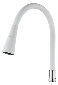 Invena Invena, 2-funkční elastická výlevka pro dřezové baterie, bílá-chrom, INV-SC-B1-1Z0-L
