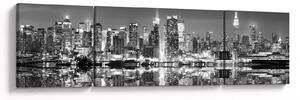Obraz - New York, černobílý (170x50 cm)