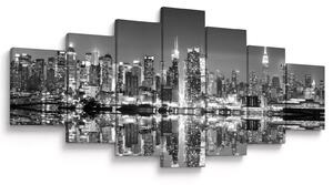 Obraz - New York, černobílý (210x100 cm)