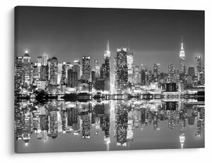 Obraz - New York, černobílý (70x50 cm)