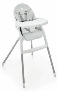 KINDERKRAFT - Dětská jídelní židle 2v1 DINNLY šedá
