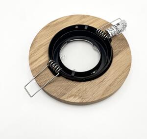 Podhledové svítidlo TOBBY 1xGU10/20W/230V pr. 11,5 cm dub/černá