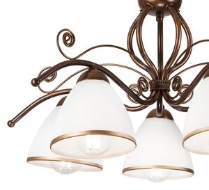 Brilagi - LED Přisazený lustr ANTICO 5xE27/60W/230V bronz patina