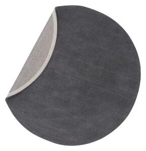 Kulatý koberec Ulla, tmavě šedý, ⌀200