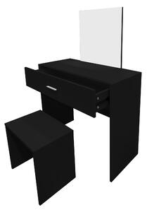 Aga Toaletní stolek s taburetem MRDT13-MB Černý