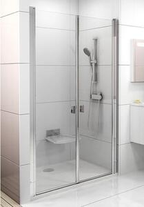 Ravak Chrome Sprchové dveře dvoukřídlé 110 cm Alu/Transparent 0QVDCC0LZ1 CSDL2-110