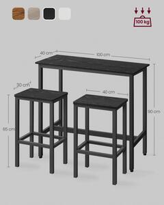 Barový stůl s židlemi LBT218B56