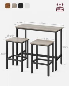 Barový stůl s židlemi LBT218B02