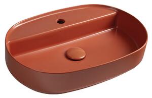 Isvea Isvea, INFINITY OVAL keramické umyvadlo na desku, 60x40cm, terracotta, 10NF65060-2U