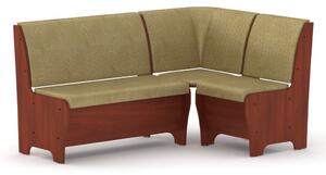 Rohová lavice TUNIS (Barva dřeva: kalvados, Materiál potahu: tkanina - toronto brown)