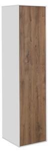 Aqualine Aqualine, ZANYA vysoká skříňka 35x140x30cm, bílá mat/dub emporio, ZA140
