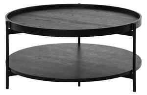 Konferenční stolek lanyd Ø 80 cm černý