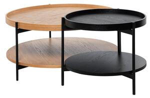 Konferenční stolek lanyd Ø 50 cm černý