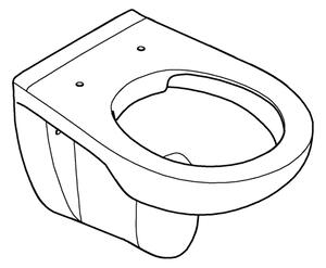 GROHE 39427000 - Závěsné WC BAU CERAMIC 368 x 531 mm keramika/bílá