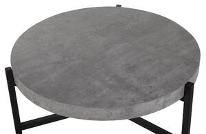 Kávový stolek šedý imitace betonu BONITA