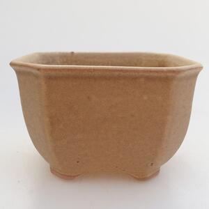 E-bonsai Keramická bonsai miska 10 x 10 x 6 cm hnědá