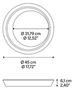 Lodes 19931 1027 Tidal, kulaté stropní svítidlo LED 30W 2700K, matná bílá, průměr 45cm