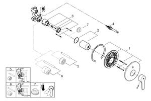 GROHE 23558002 - Vanová baterie START lesklý chrom