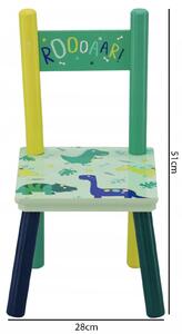 Aga Dětský stůl + židle Dinosaurus