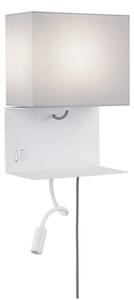 Paulmann 78913 - LED/2,5W + 1xE27/40W Nástěnné svítidlo s USB MERANI 230V