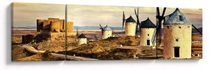 Obraz - Větrné mlýny (170x50 cm)
