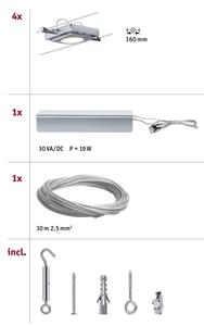 Paulmann 94107 - SADA 4xLED/4,3W Kompletní lankový systém MAC 230V