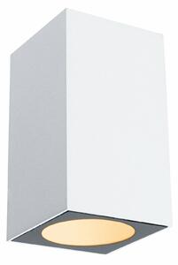 PAULMANN LED venkovní nástěnné svítidlo Flame neláká hmyz IP44 hranaté 58x103mm 2200K 4W 230V 75° bílá kov