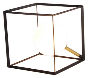 CLX Stolní designová lampa FORIO, 1xG9, 6W, 20x20cm, černá 50501049