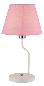 CLX Stolní moderní lampa VLADIMIRO, 1xE14, 60W, bílorůžová 50501100
