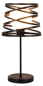 CLX Moderní stolní lampa TORRE DEL GRECO, 1xE14, 40W, černá 50501059