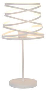 CLX Moderní stolní lampa TORRE DEL GRECO, 1xE14, 40W, bílá 50501062