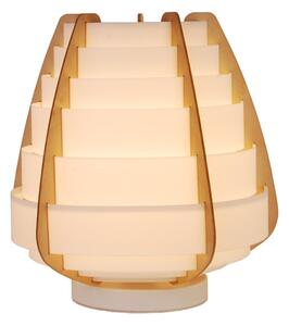 CLX Stolní designová lampa CAVA DE’ TIRRENI, 1xE27, 40W, béžová 50501039