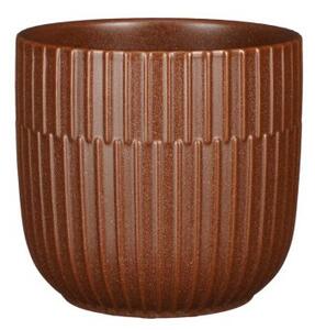 Mica Decorations Keramický obal SARA 14 cm, hnědá