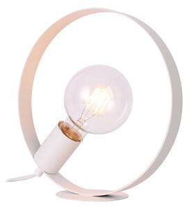 CLX Stolní lampa ve skandinávském stylu EBOLI, 1xE27, 40W, bílá 50501201
