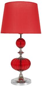 CLX Stolní klasická lampa MARCHE, 1xE27, 60W, červená 41-01214