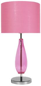 CLX Moderní stolní lampa VARALLO, 1xE27, 60W, růžová 41-01252