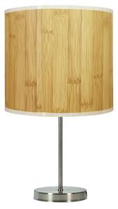 CLX Stolní lampa imitující dřevo VALLADOLID, 1xE27, 60W, borovice 41-56712