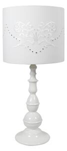 CLX Stolní klasická lampa MANTUA, 1xE27, 60W, bílá 41-53855