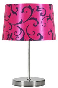 CLX Stolní moderní lampa AROSA, 1xE14, 40W, růžová 41-55866