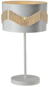CLX Moderní stolní lampa ELMO, 1xE27, 60W, bílá 41-23018
