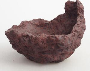 E-bonsai Keramická Skořápka 10 x 8 x 8,5 cm hnědá