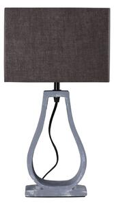 CLX Moderní stolní lampa TURIN, 1xE27, 60W, hnědá 41-79985